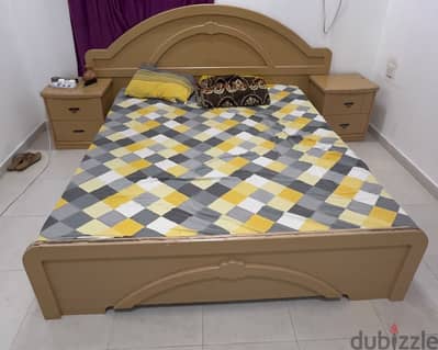 King size bed/ 2 side table with medical matress