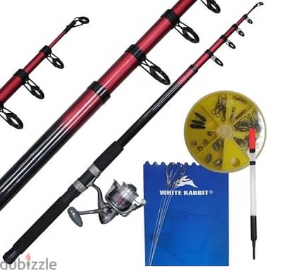 White Rabbit 11.5ft Starter Fishing Set 350 - White Rabbit Fishing Rod