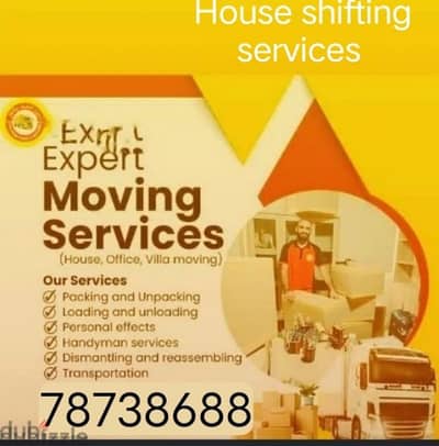 House shifting services at suitable price of and furniture fixing