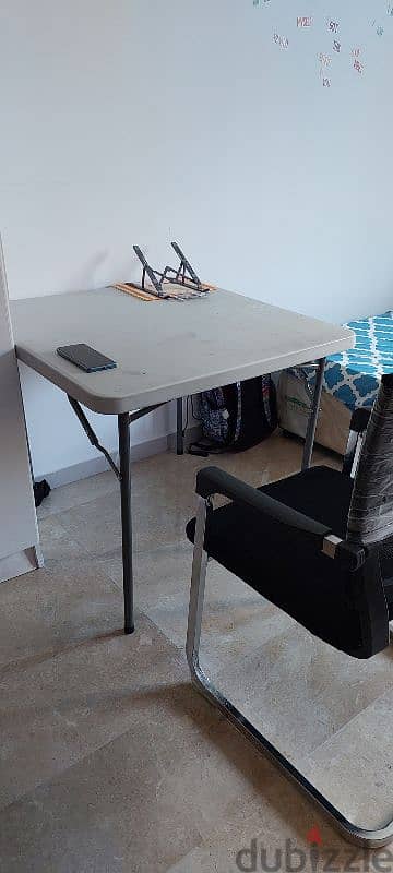 Foldable Study Table with Chair