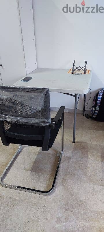 Foldable Study Table with Chair 1