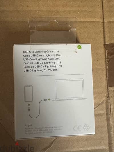 packed and unused original apple usb c to lightning cable  1 m