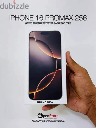 Iphone 16 Promax 256GB Brand new - Desert Titanium 1Year warranty