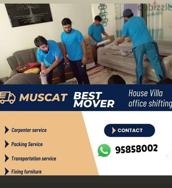 muscat furniture house shiftingg low price 0