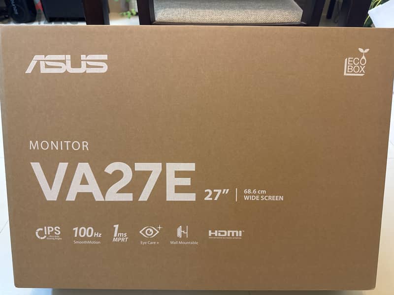 Asus Gaming Monitor 100Hz 27inch 0