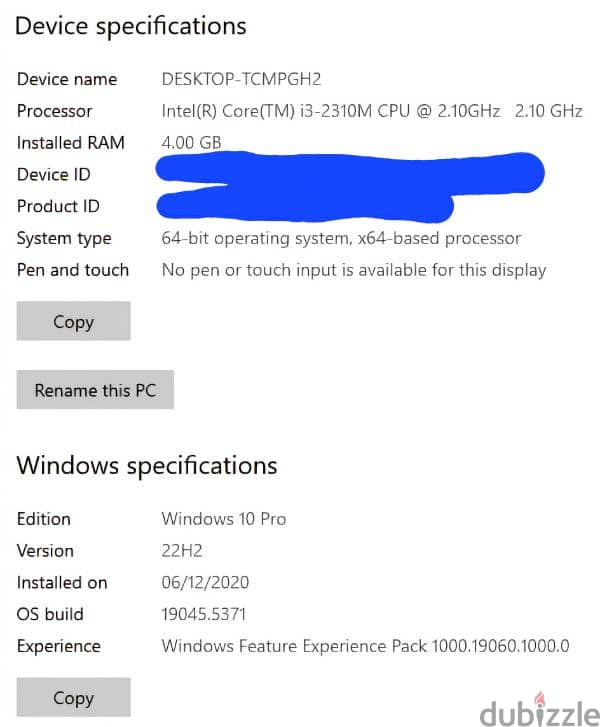 HP Laptop with Windows 10 Pro installed for sale 2