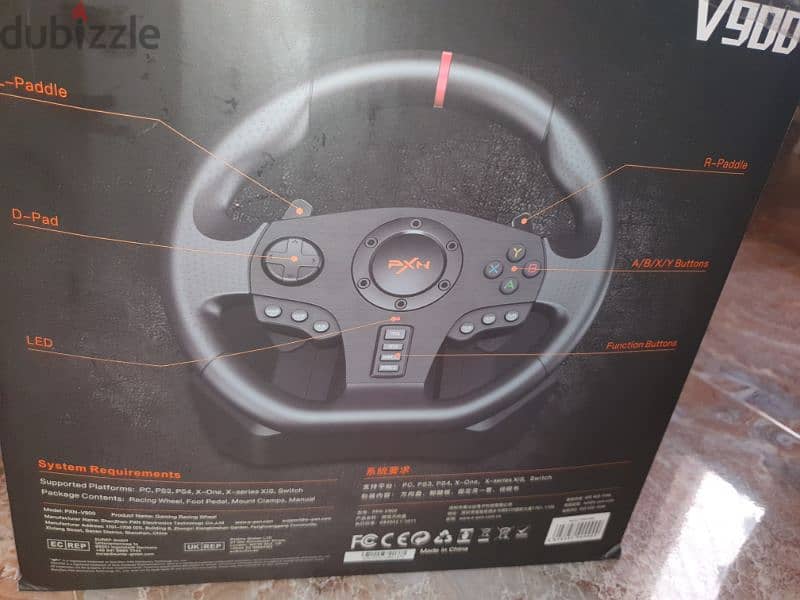 Pxn v900 gaming racing wheel for sale only 40 omr 2