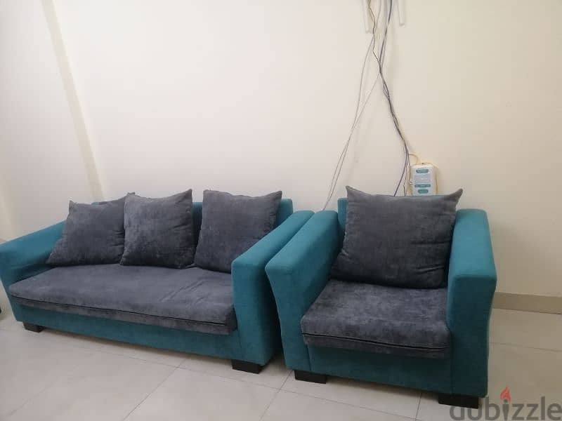 king size cot and 3+2+1 seater sofa 2