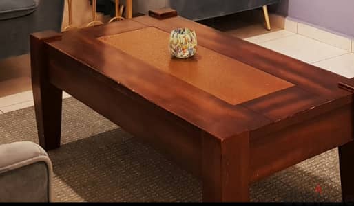 Solid wood coffee table