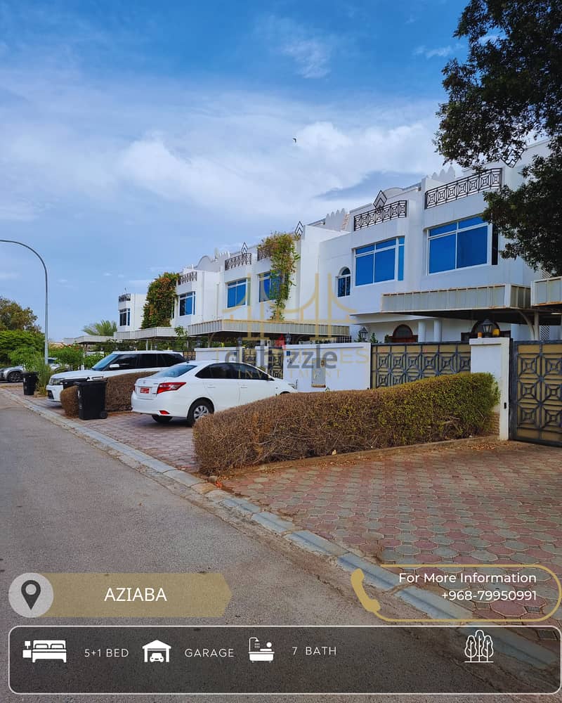 Beautiful 5+1 BR Townhouse for Rent in Azaiba 0