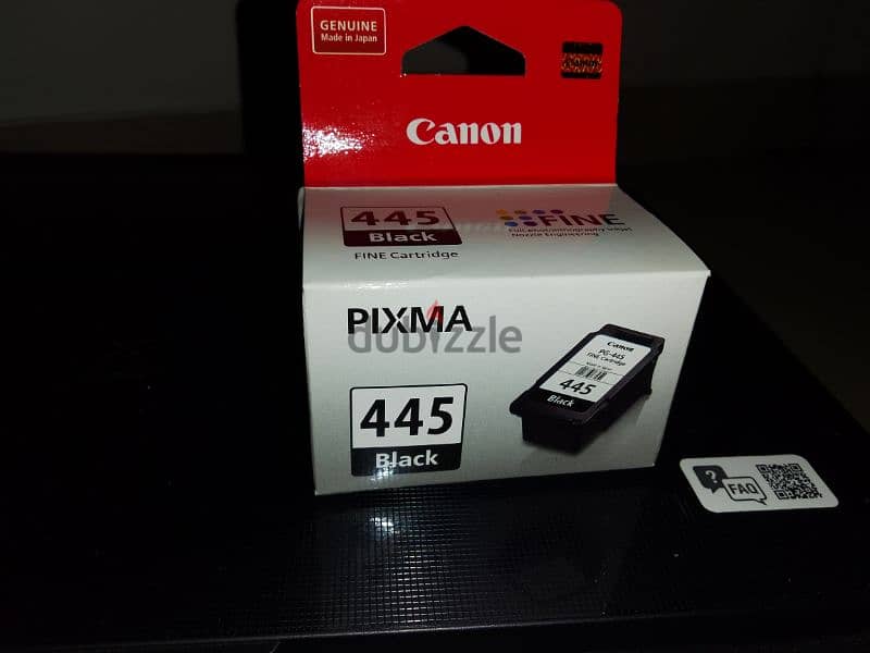 canon printer with new black cartridge 1