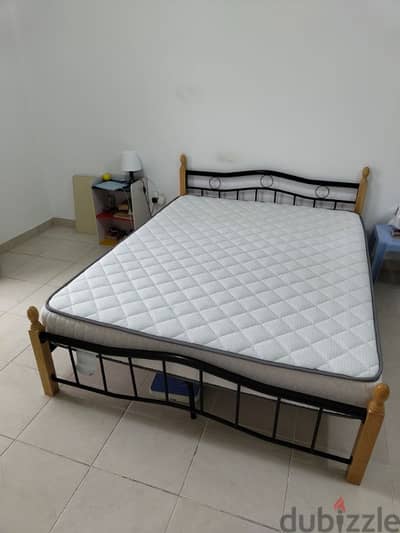 Queen size Bed with spring Orthopedic mattress