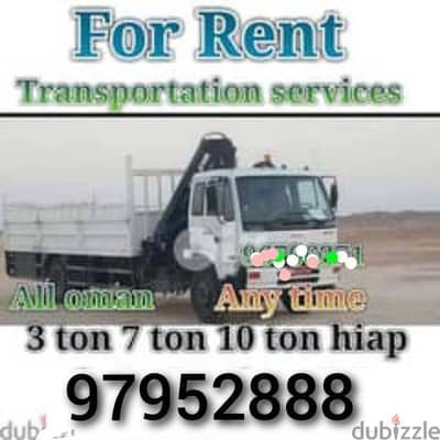 transportation services and truck for rent monthly and day basist