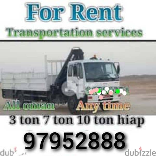 transportation services and truck for rent monthly and day basist 0