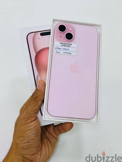 Iphone 15 plus 128GB pink - 94% battery Nice phone