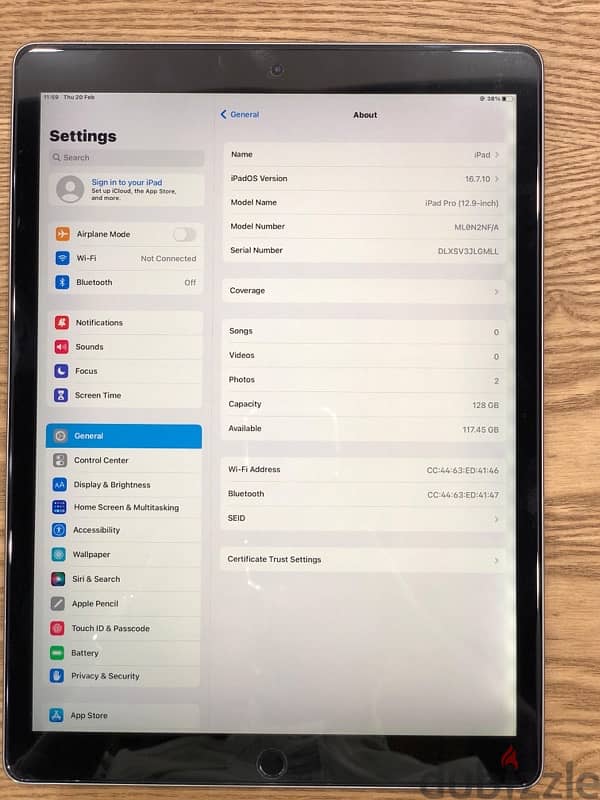 Apple ipad pro 3 64 gb 12.9" 1