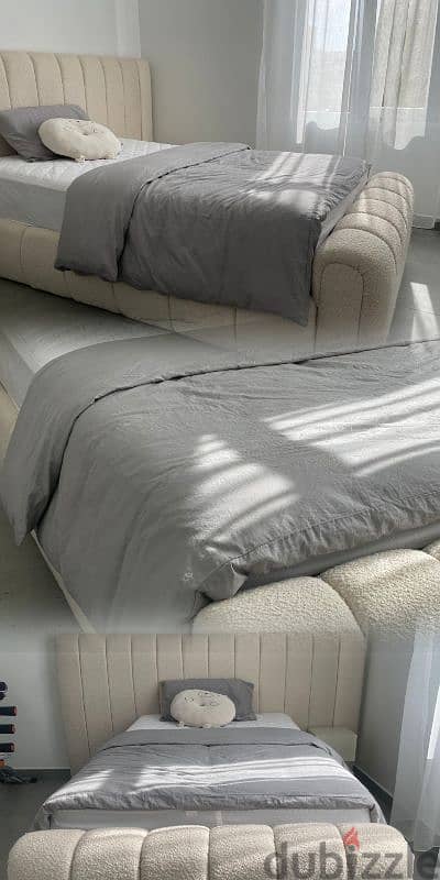 سرير قماشي  fabric bed ( أنظر الوصف) (mor details in description) 2