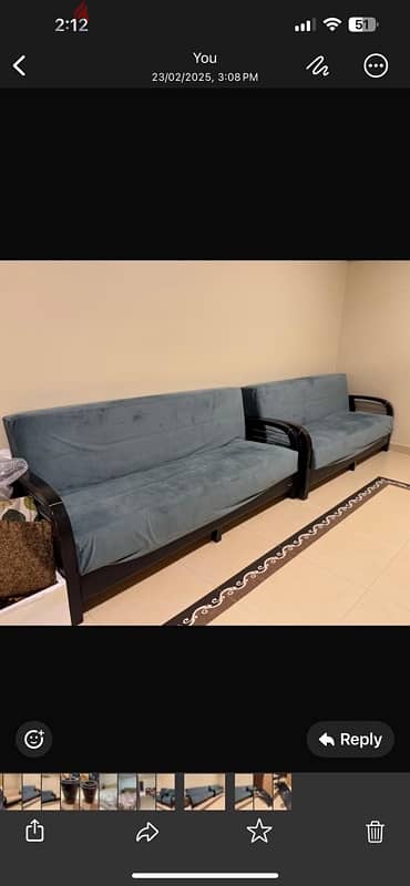 Sofa set (8 seat:- 3+3+1+1)