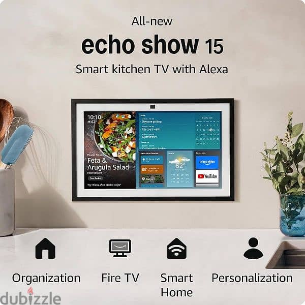 Amazon Echo Show 15 | A stunning HD 15.6" smart kitchen TV for home 3