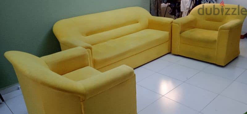 3+1+1 Sofa Set & Dining Table + 4 nos Chaor 2