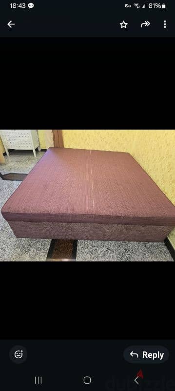 double bed with attached mattress 2