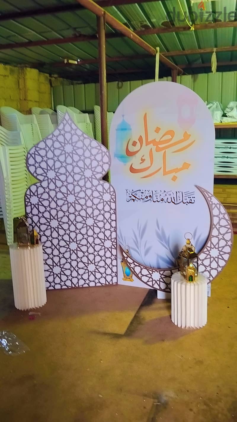 Ramzan setup ر كراسي و طاولات. أطفال كراسي و طاولات. خيام ملكي 9