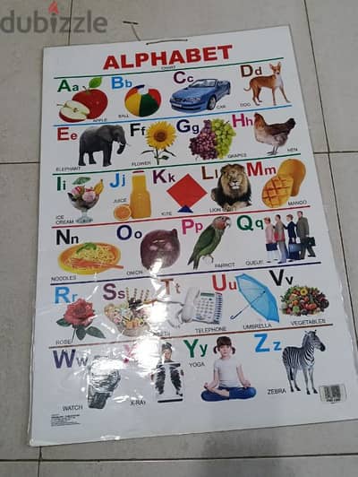 kids Alphabet and number chart