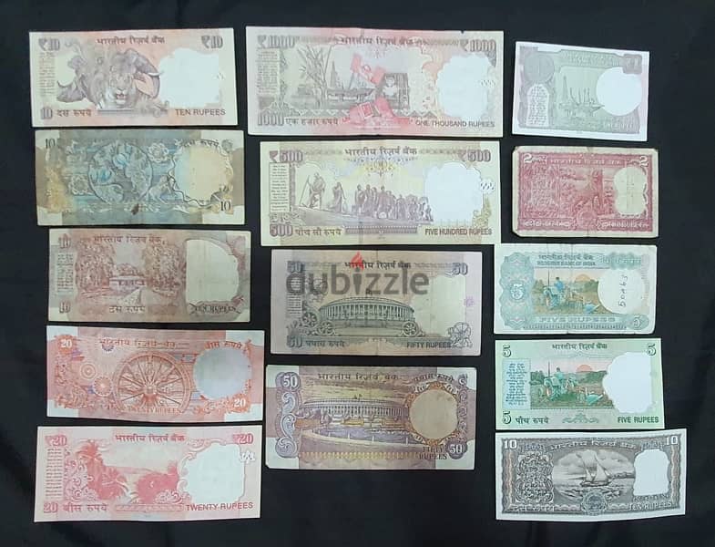 antique Indian banknotes 1