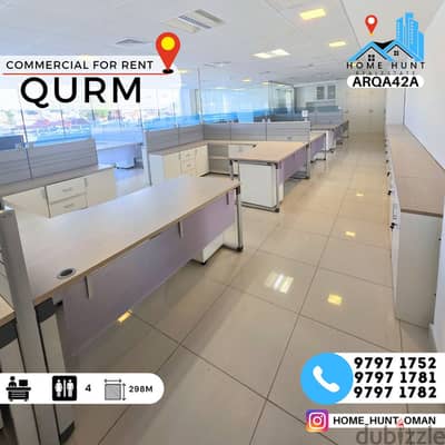 QURM | 298 SQM FURNISHED OFFICE IN PRIME LOCATION