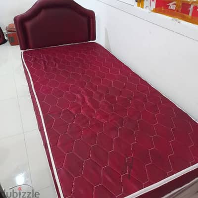 Bed with mattress