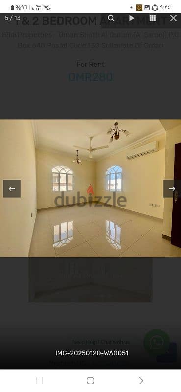 Apartment for rent in Azaiba 4