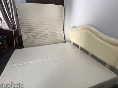 Almost NEW King size bed and mattress,