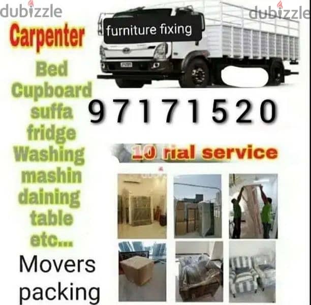 muscat furniture house shiftingg low price 0