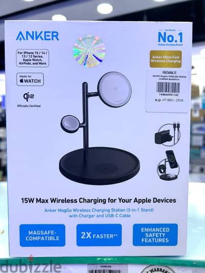 Anker Maggo 3-in-1 Charging Stand Black