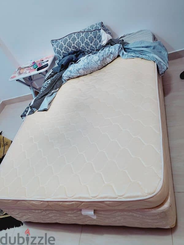 urgent Sale leaving oman - single bed with mattress 1