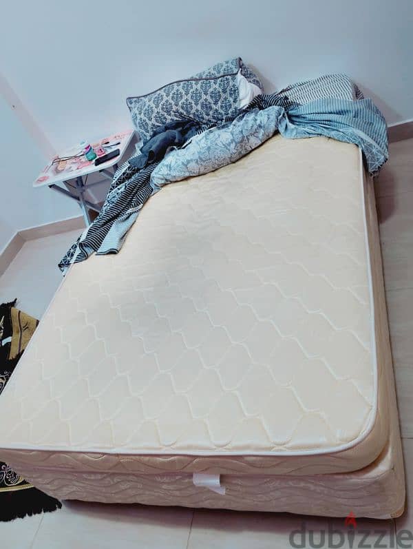 urgent Sale leaving oman - single bed with mattress 2