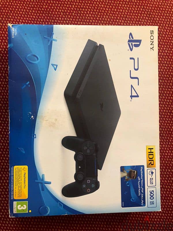 playstation4 slim 500 gb with 2 controllers and with best games 5