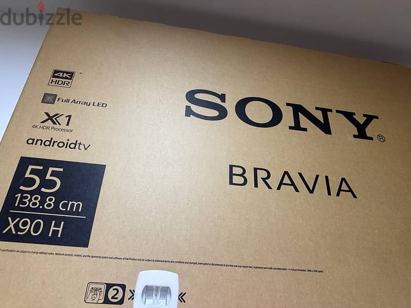 Sony x90h 55 inch 2