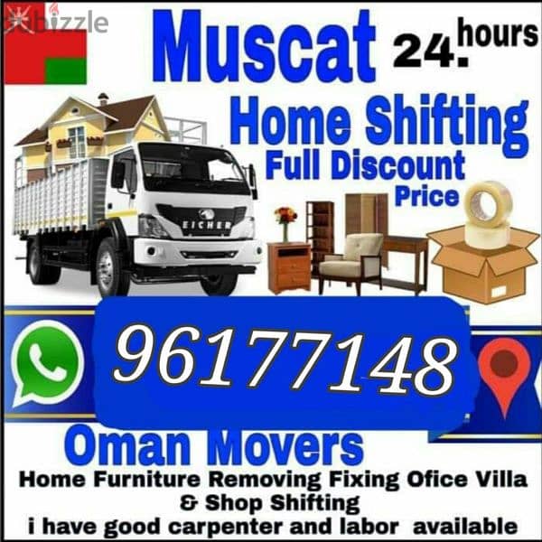 Muscat Mover carpenter house  shiffting  TV curtains furniture fixing 0