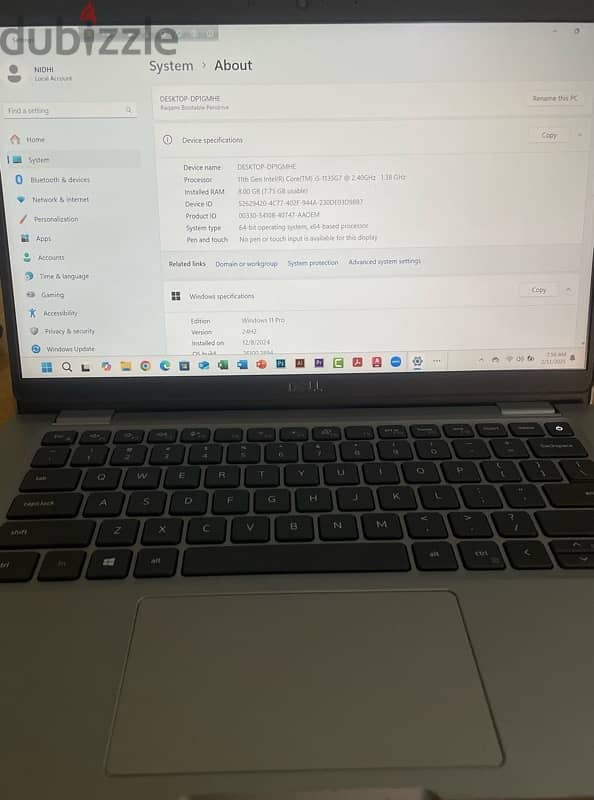 Dell laptop Latitude5320 4