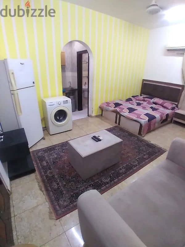 Furnished studio, Al Ghubrah Al Janoubia, opposite Sultan Complex 0