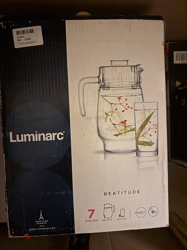 Luminarc Drinking set with 6 glasses 0