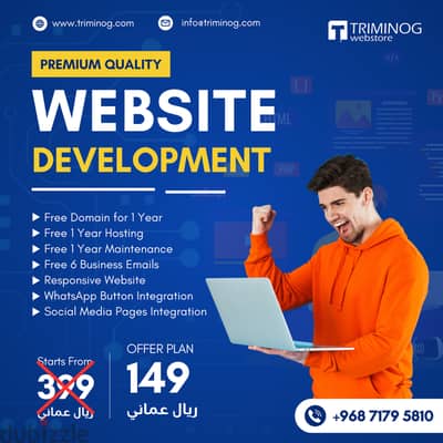 Premium Website Developmet, Mobile App, Ecommerce Site, OFFER