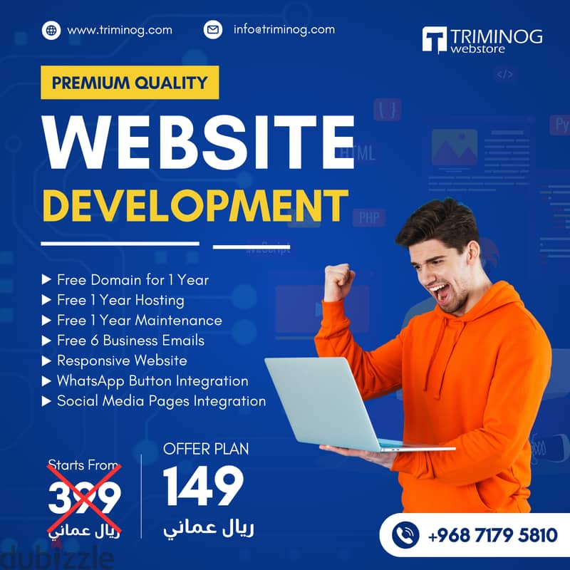 Premium Website Developmet, Mobile App, Ecommerce Site, OFFER 0