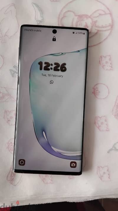 Samsung galaxy not 10 5G Ram 12gb Rom 256