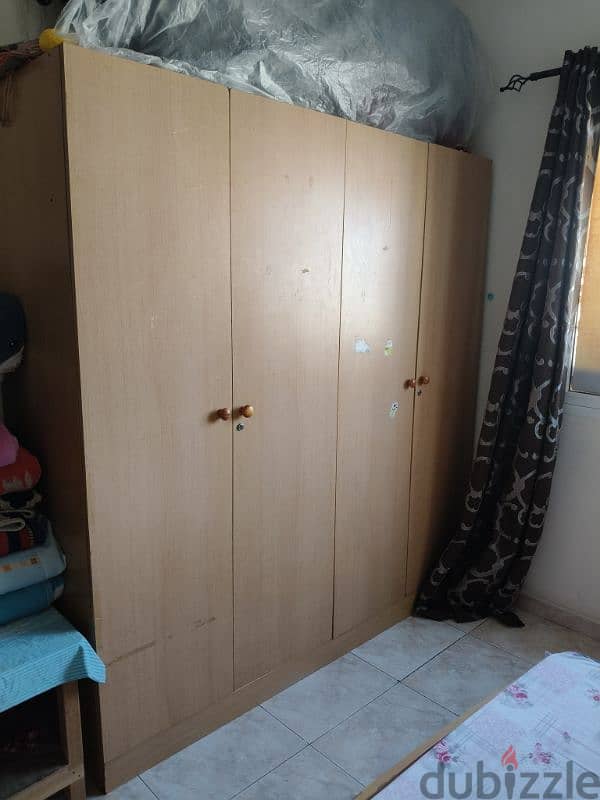 complete bedroom set with 4 door wardrobe dressing table 1