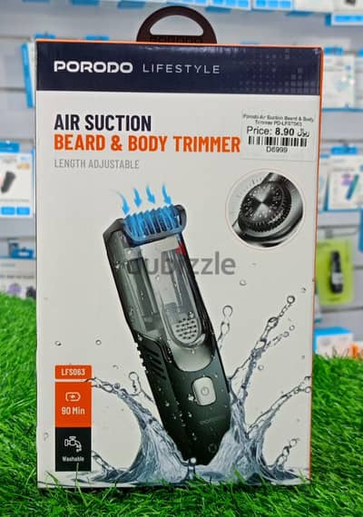 PORODO AIR SUCTION BEARD & BODY TRIMMER