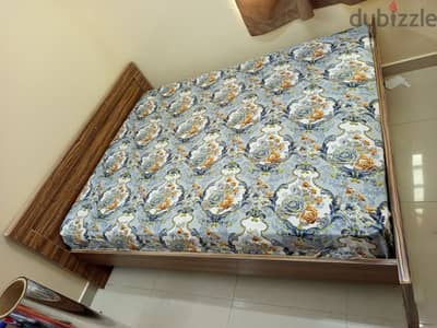 Bed with mattress