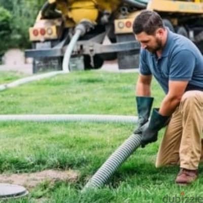 remove waste water and block pipe open sewarge tank cleaning