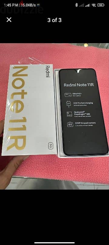 New mobile redmi note 11R 8 gb ram 4